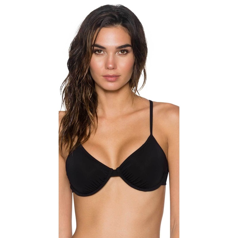 Sunsets Jayne X-Back Underwire Top in Black 60T-BLCK