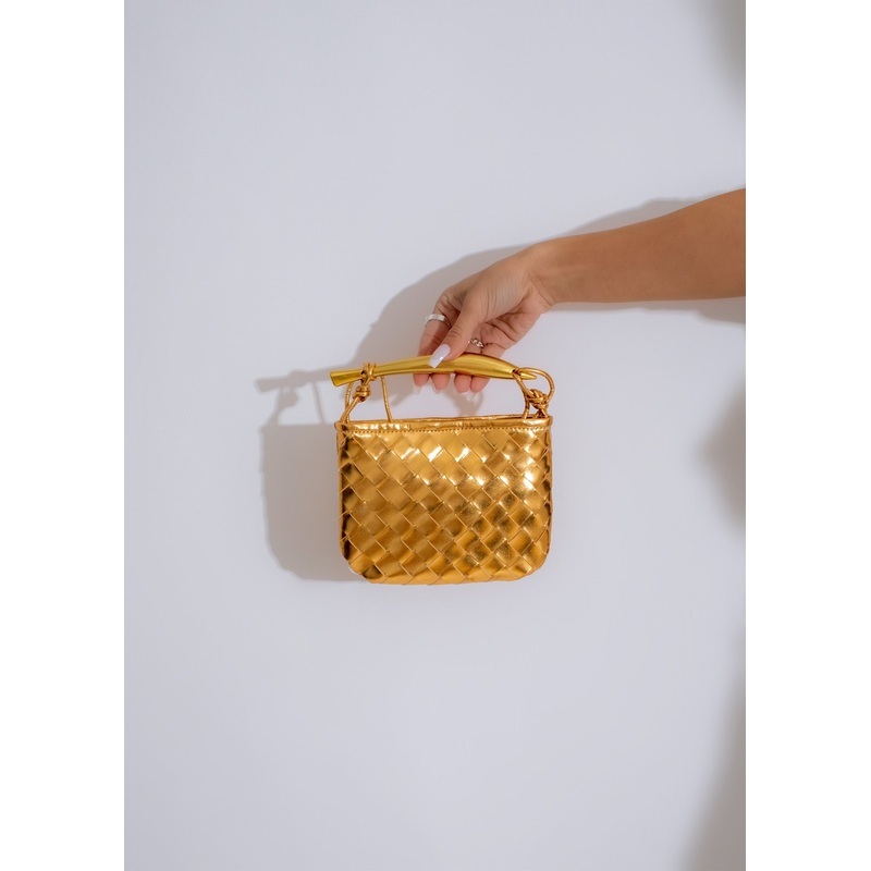Fancy & Flashy Handbag Gold