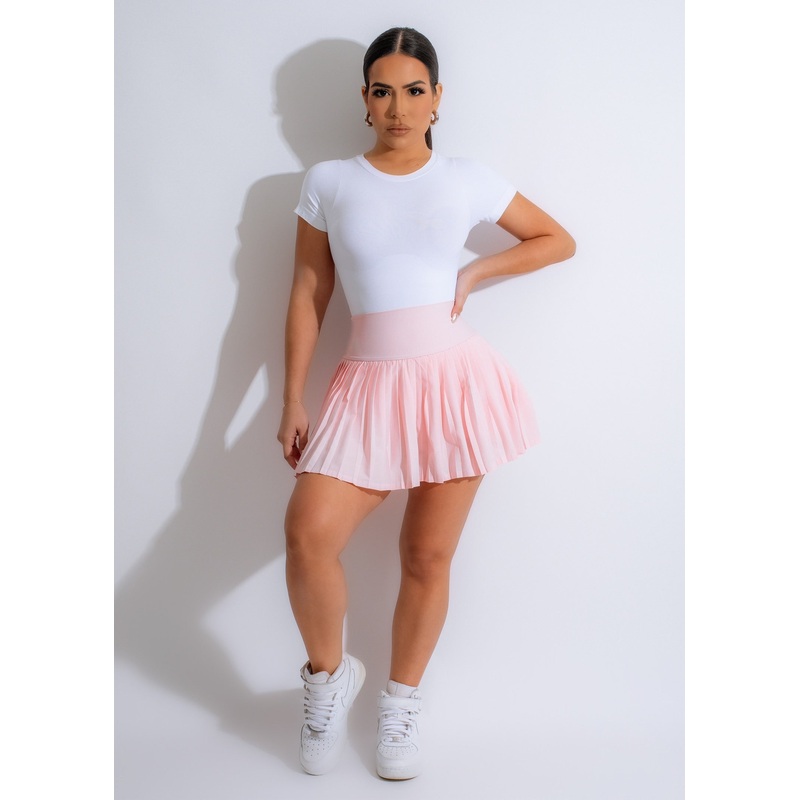 Namaste Tennis Skirt Pink