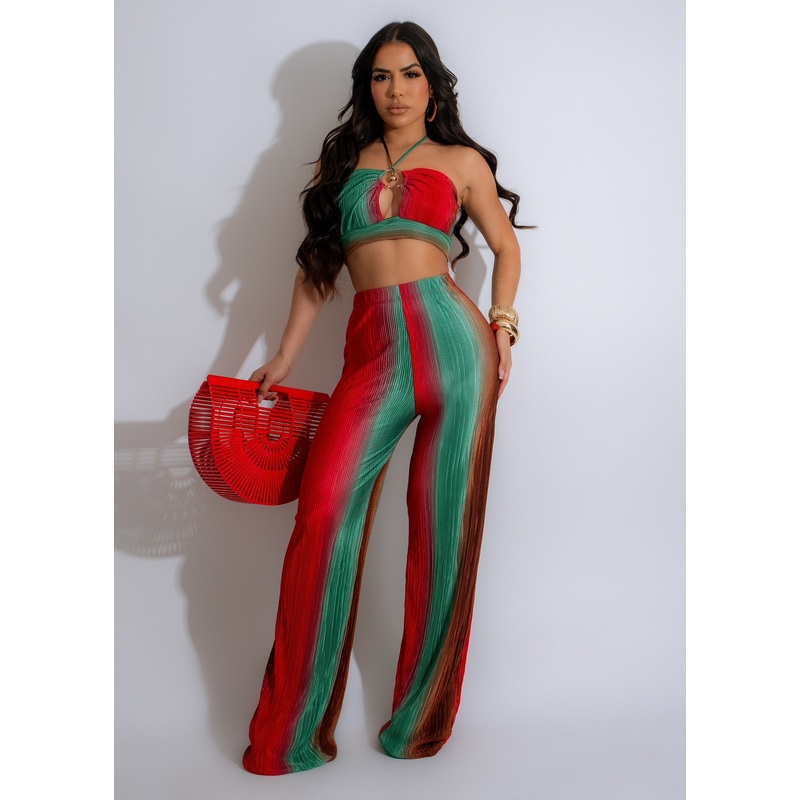 Promise You Pant Set Green