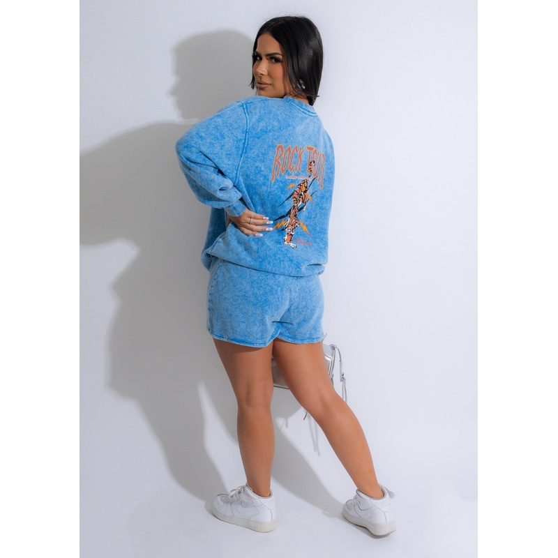 Rock Tour Short Set Blue