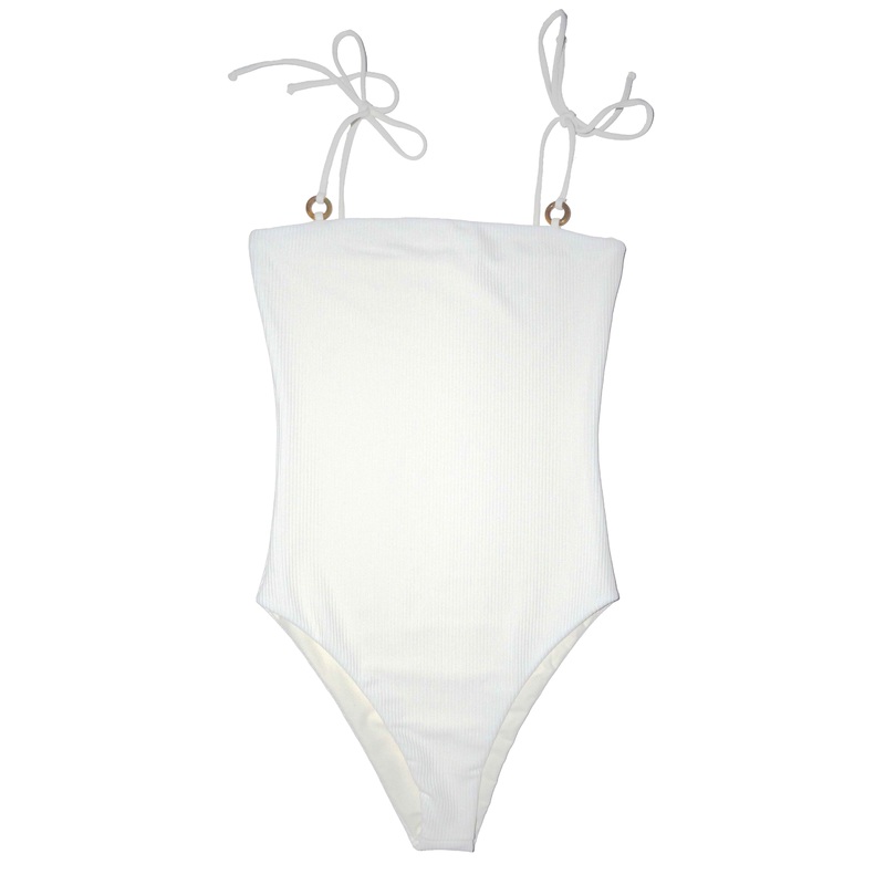 Summer Label Culebra One Piece Swimsuit in Ribbed Foam