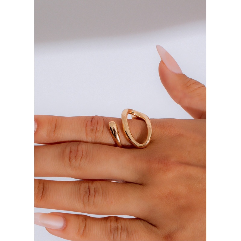 Infinity Loop Ring Gold