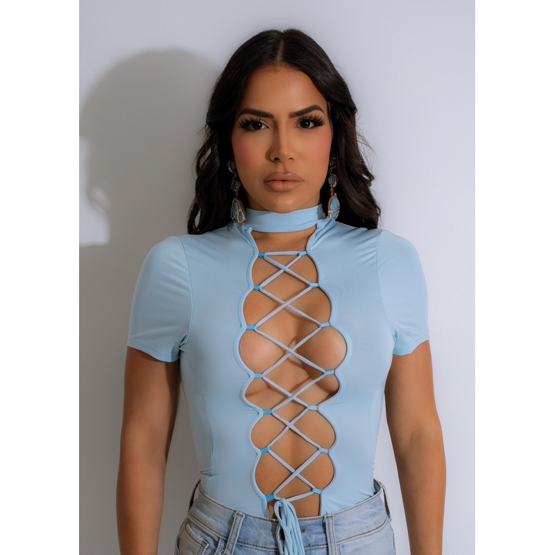 Just For You Bodysuit Blue