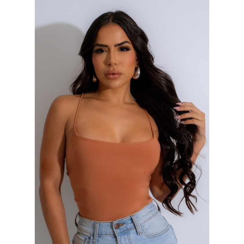 Looking For Love Bodysuit Brown