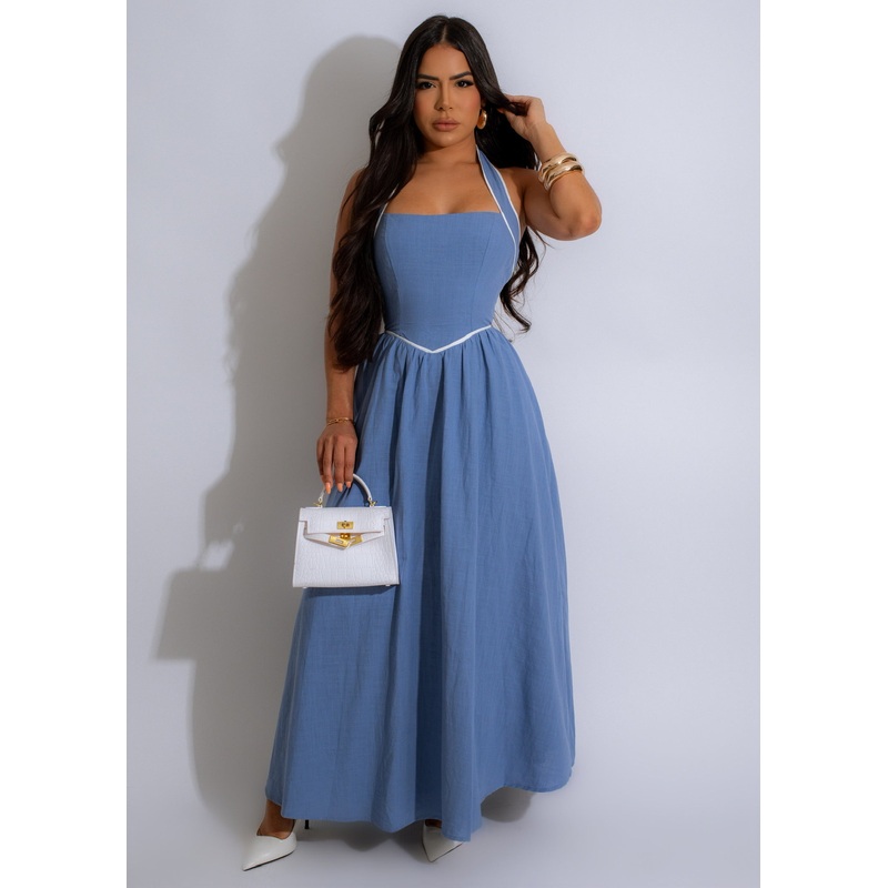 Perfect Everyday Vibe Maxi Dress Blue