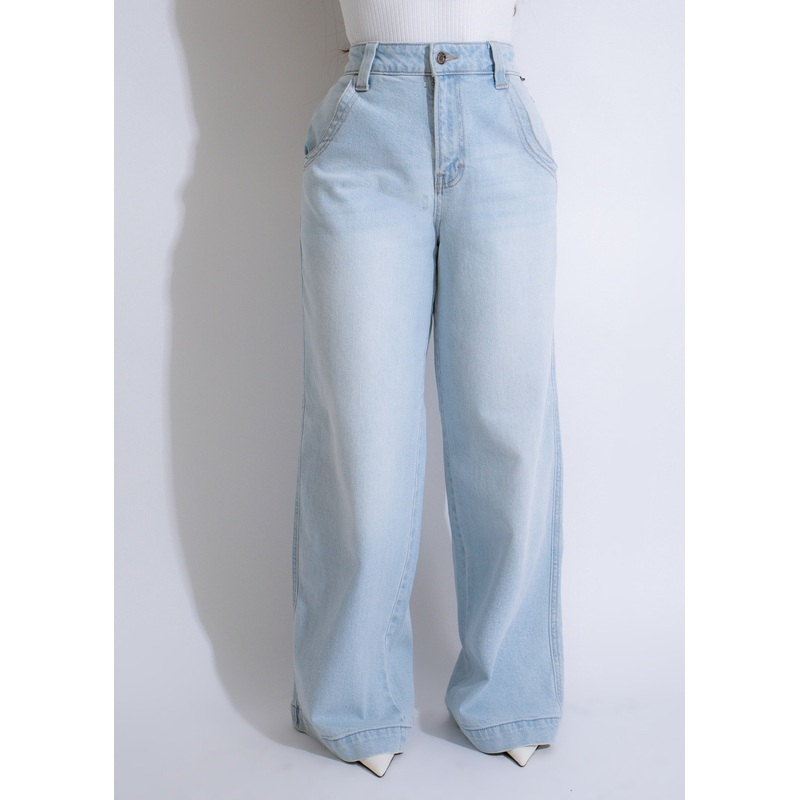 Skyline Fade Cropped Jeans Light Denim