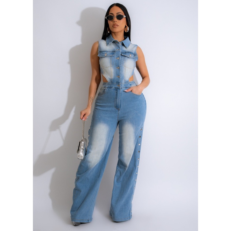Voyager Jumpsuit Light Denim