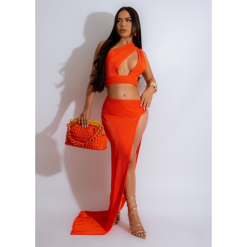Your Goddess Skirt Set Orange