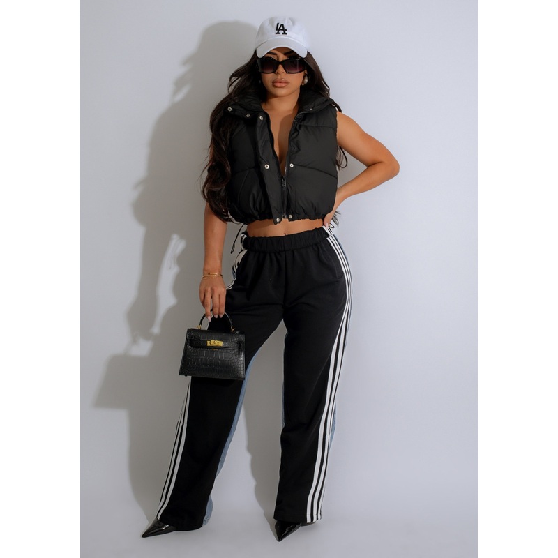Cloud Puff Vest Jacket Black