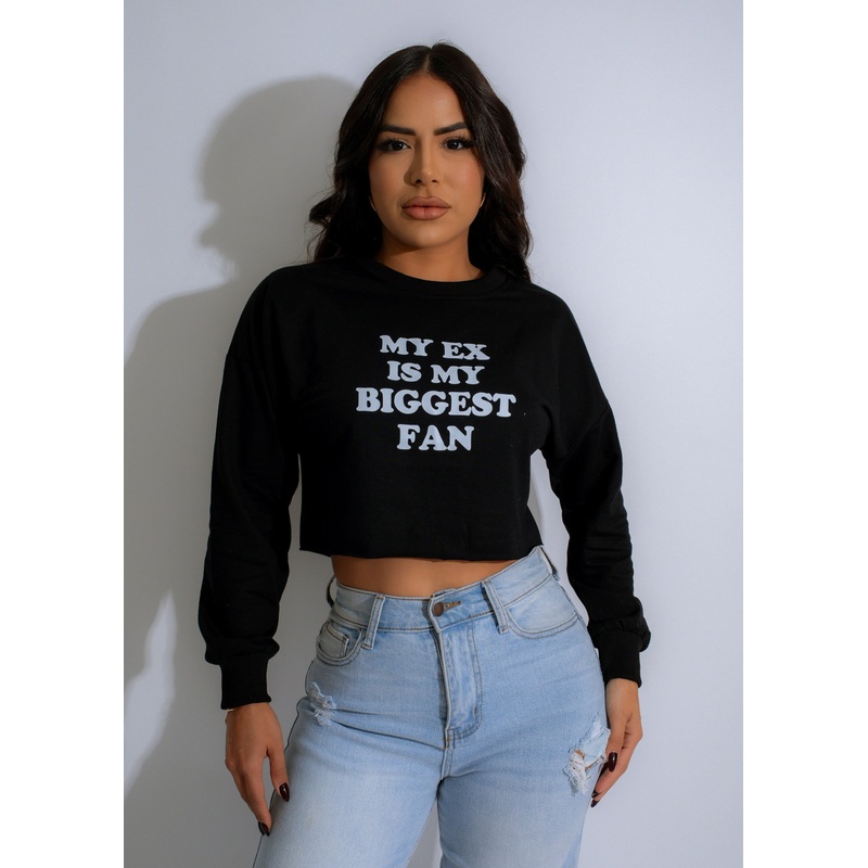 My Ex is a Fan Sweater Black
