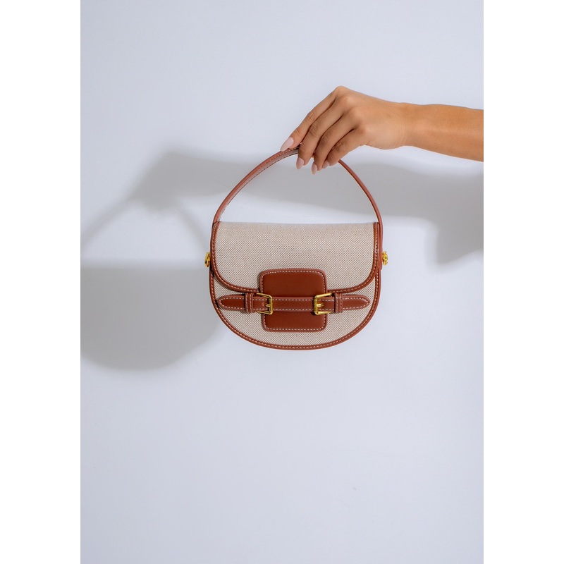 The Belle Saddle Handbag Brown