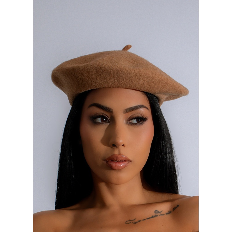 Beauty In The City Beret Brown