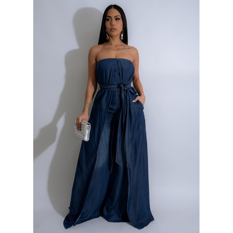 Cerulean Rift Jumpsuit Denim