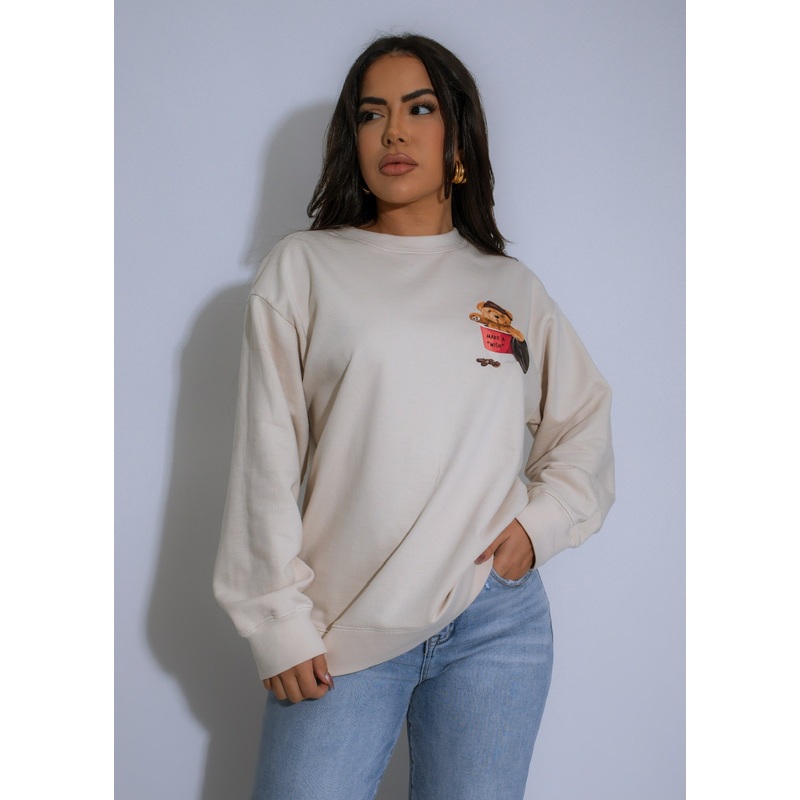 Dream Bear Sweater Nude