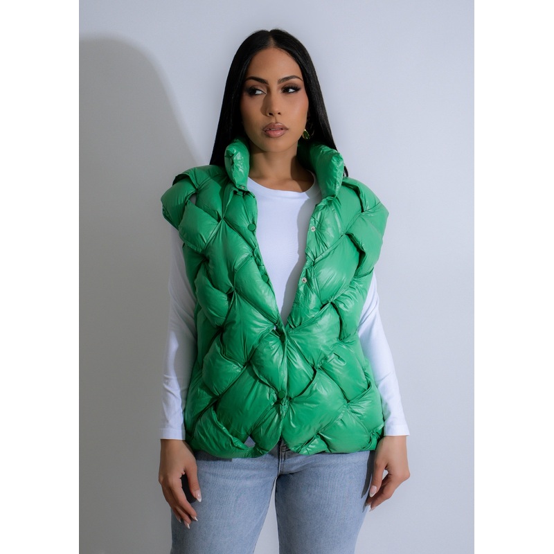 Emerald Cloud Vest Green