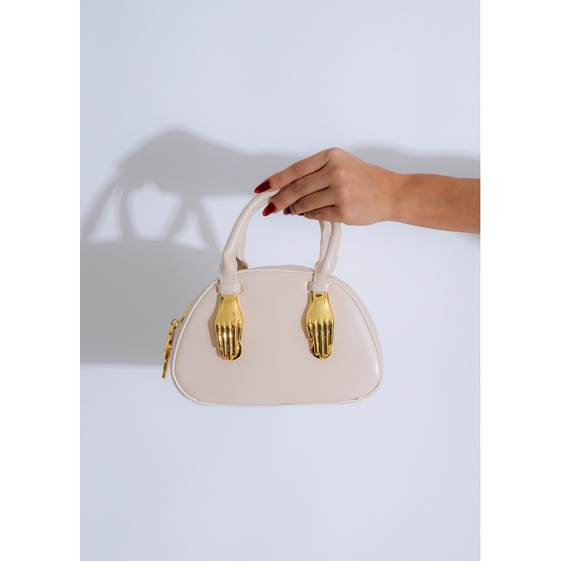 Ethereal Grip Handbag Nude