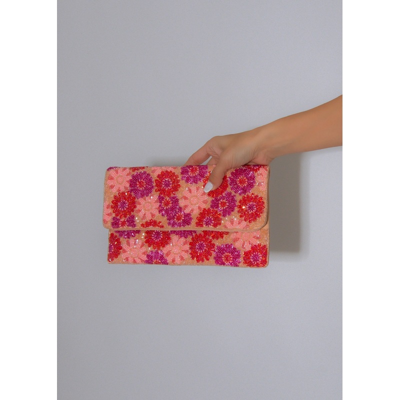 Blossom Luxe Clutch Pink