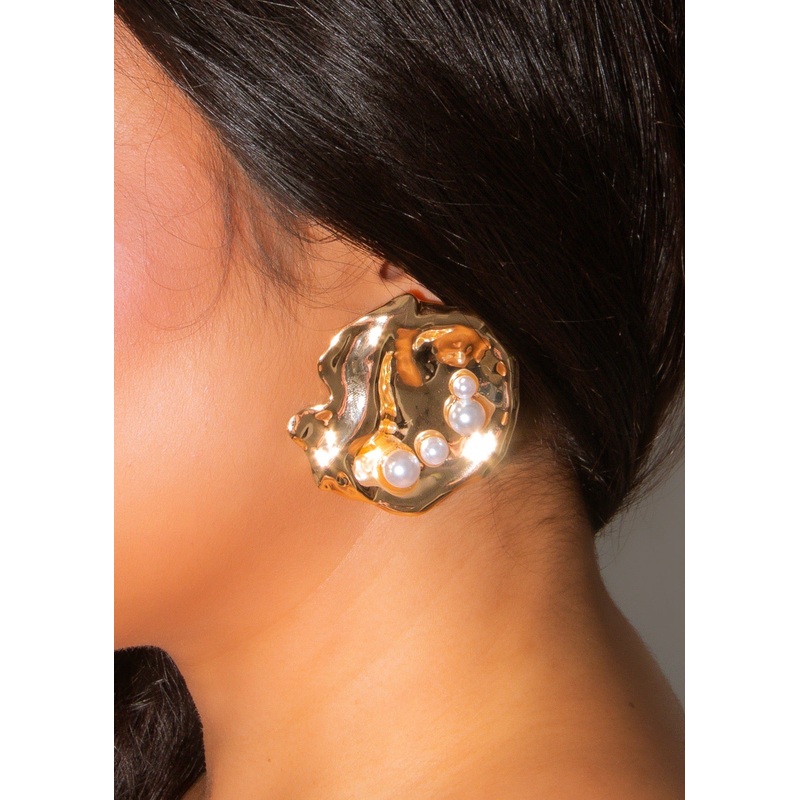 Don't Mention It Earrings Gold