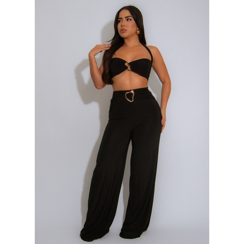 Golden Horizon Pant Set Black