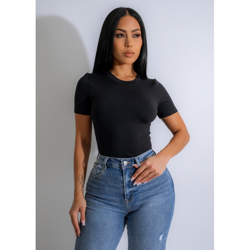 Sculpted Basics Bodysuit Black