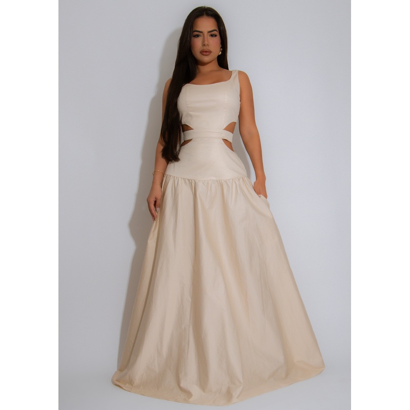 Desert Muse Maxi Dress Nude