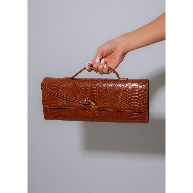 Making Boss Moves Handbag Brown