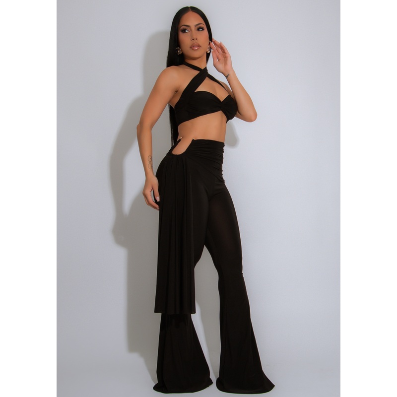 Sapphire Muse Pant Set Black