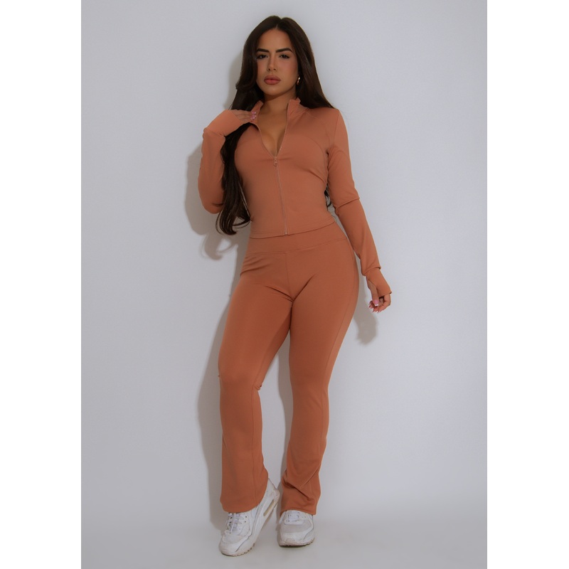 Call Me Maybe Legging Set Brown
