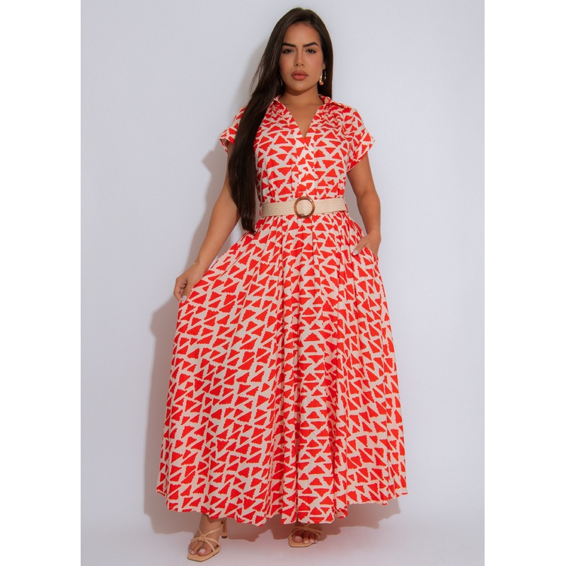 Daytrip Tempo Maxi Dress Orange