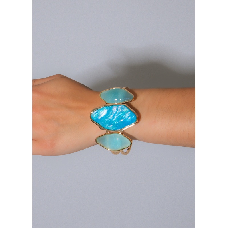 Gilded Mirage Bracelet Blue