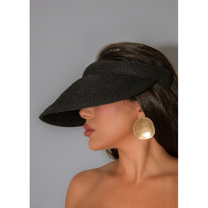 Riviera Refined Visor Hat Black