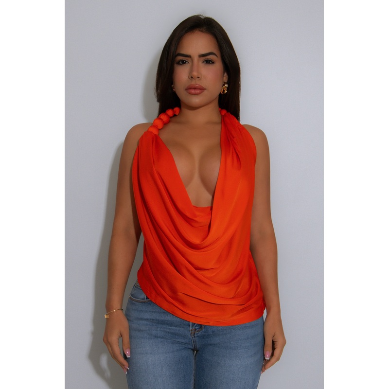Cascade Muse Long Top Orange