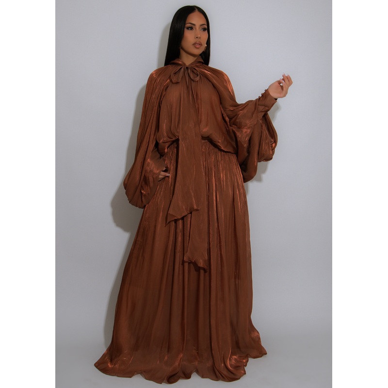 Desert Opera Maxi Dress Brown