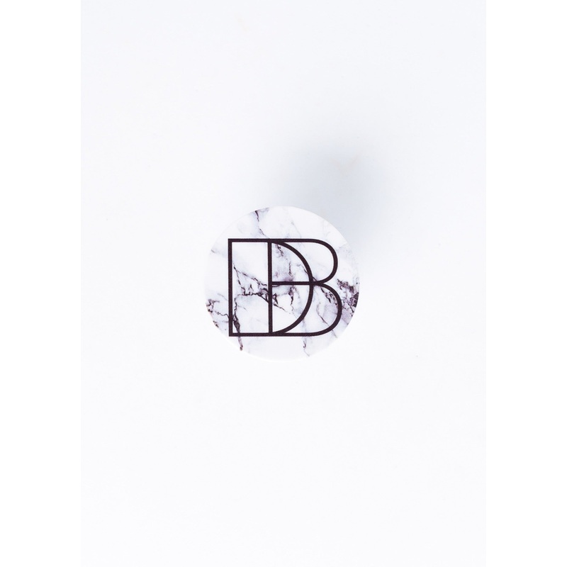 Diva Marble PopSocket White