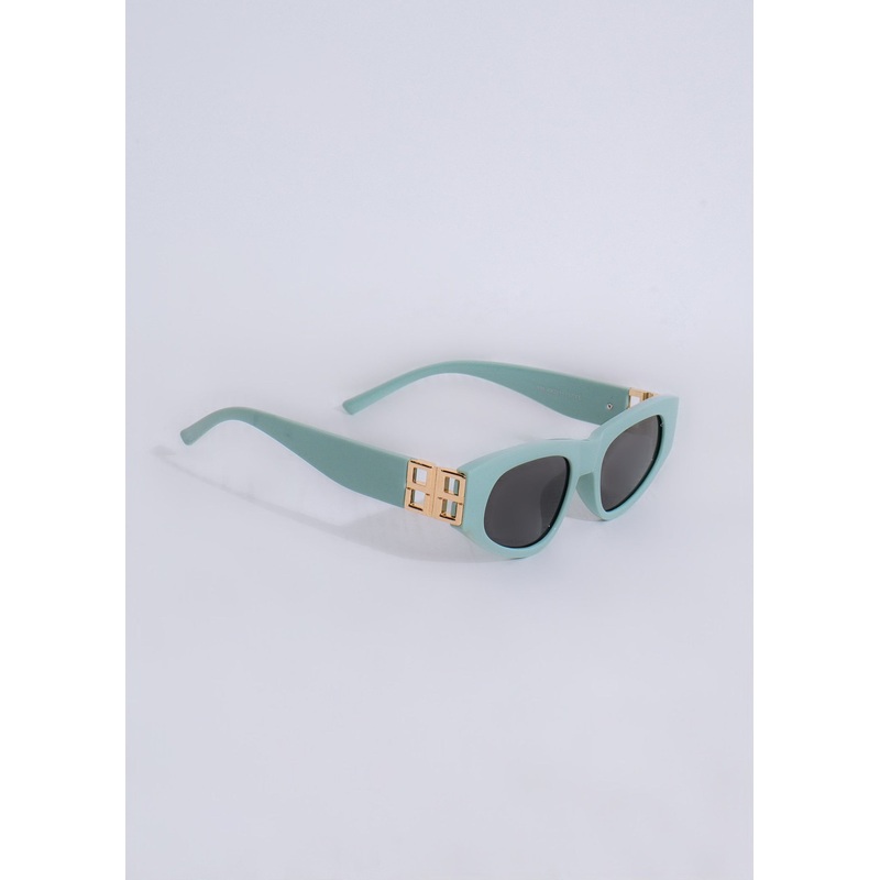 Keep Watching Oval Sunglasses Green