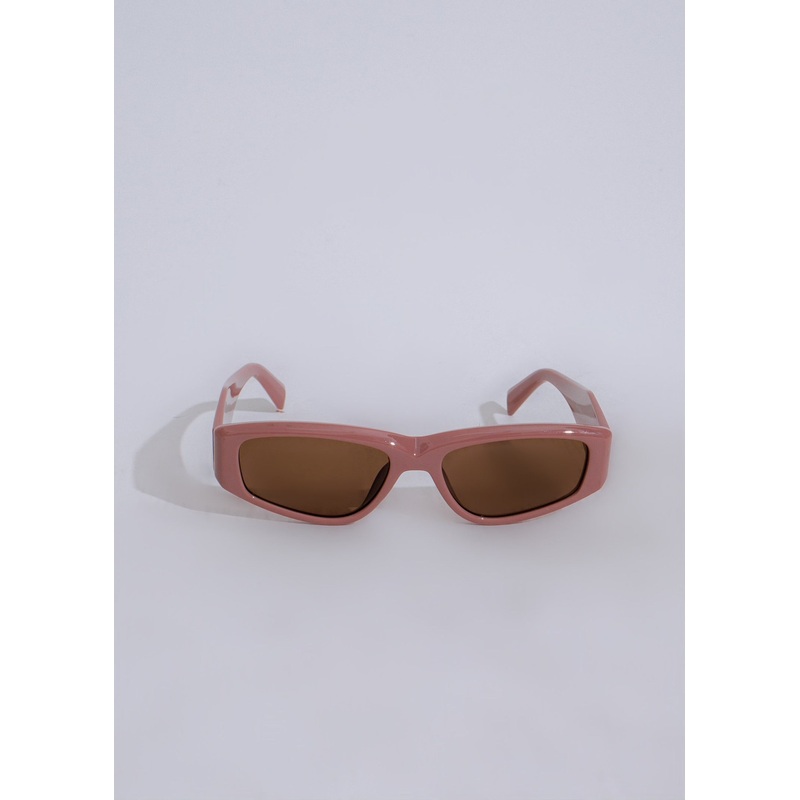 Moving On Oval Sunglasses Pink
