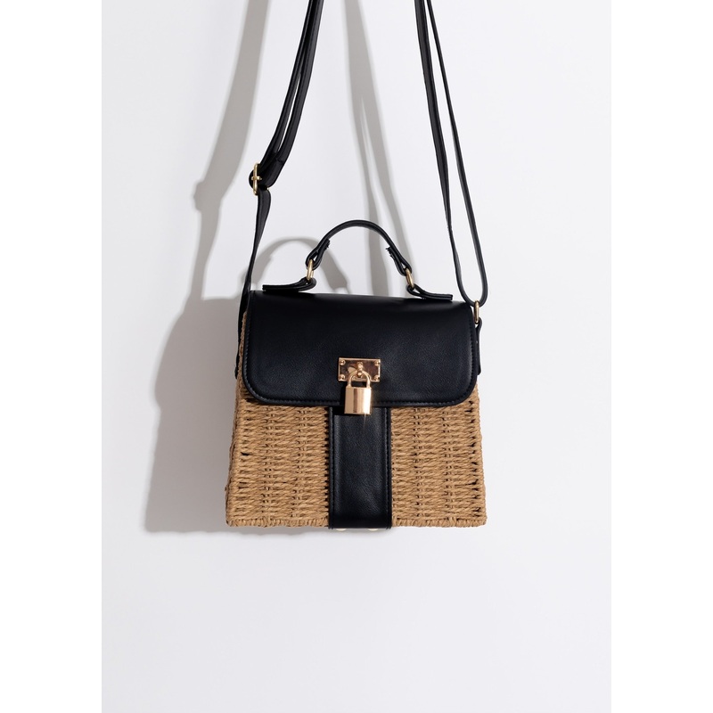 Picnic Day Crossbody Bag Black