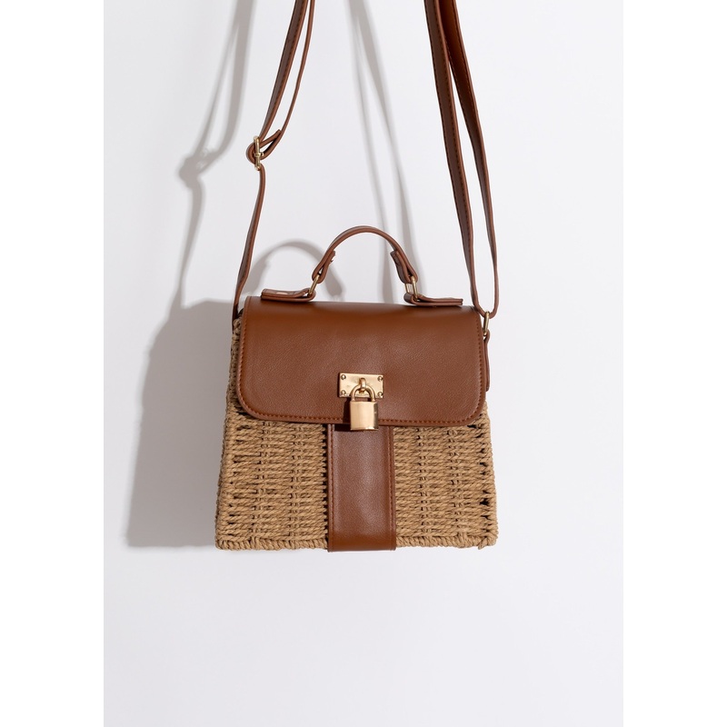 Picnic Day Crossbody Bag Brown