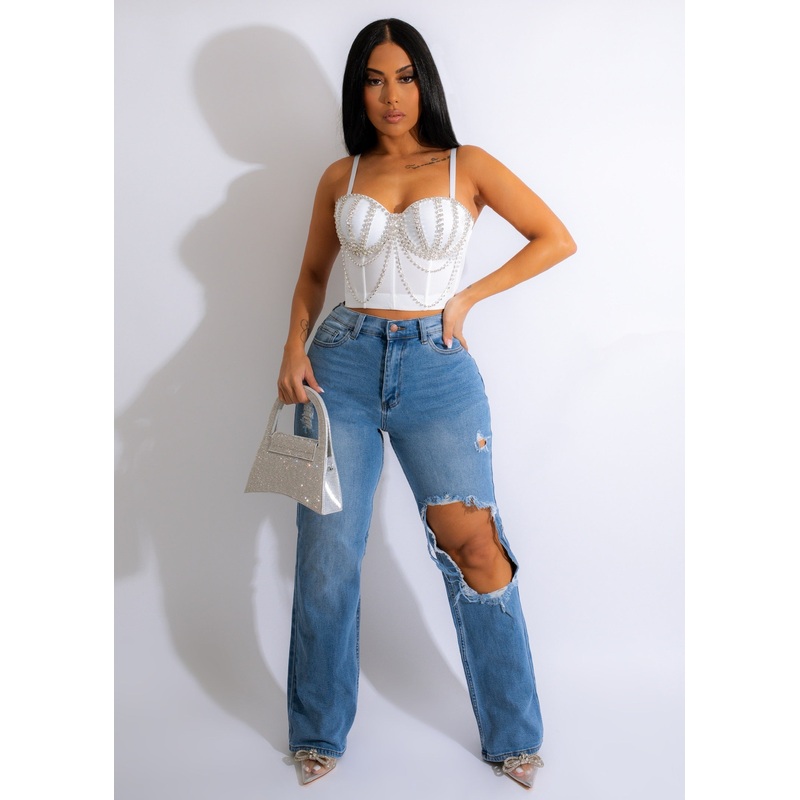 Time Of Your Life Jeans Light Denim