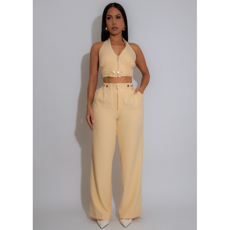 Voltage Mode Pant Set Yellow