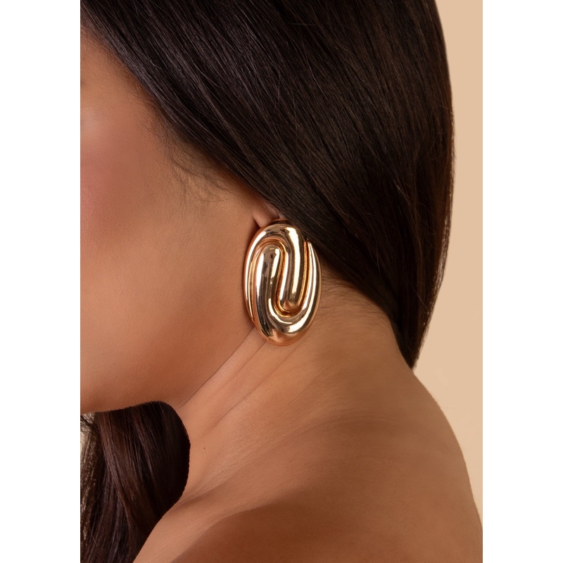 Melted Muse Earrings Gold