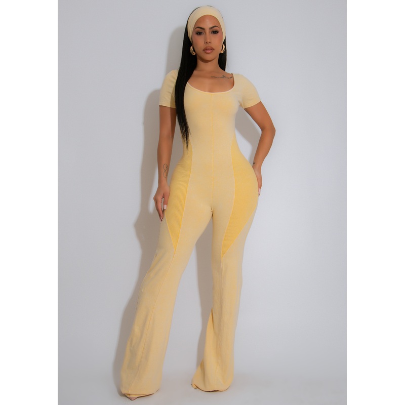 Soft Tempo Jumpsuit Yellow