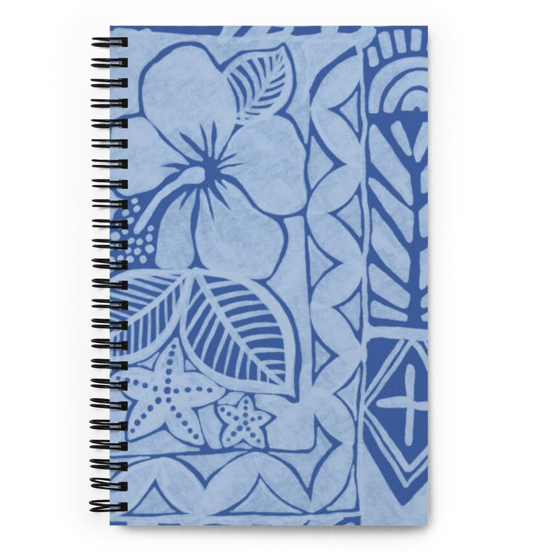Blue Hibiscus Spiral notebook
