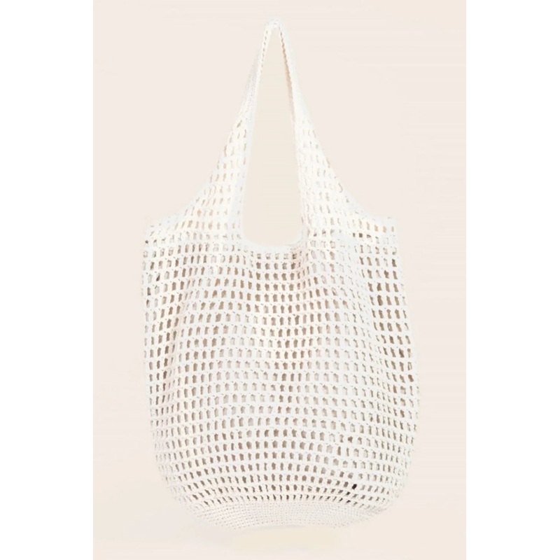 Braided Mesh Hobo Shoulder Tote Bag