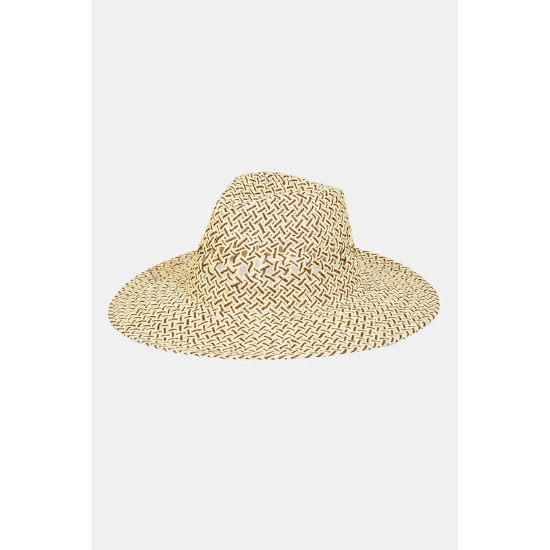 Cutout Woven Straw Hat