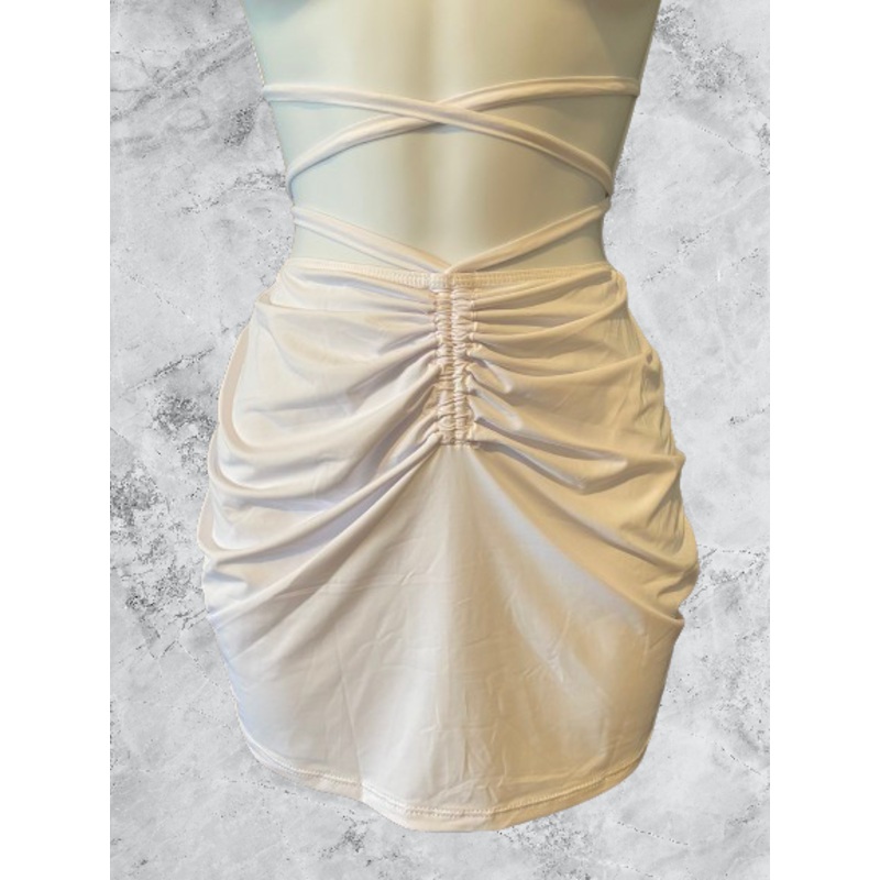ECO U'ILANI COVER UP SKIRT X WHITE