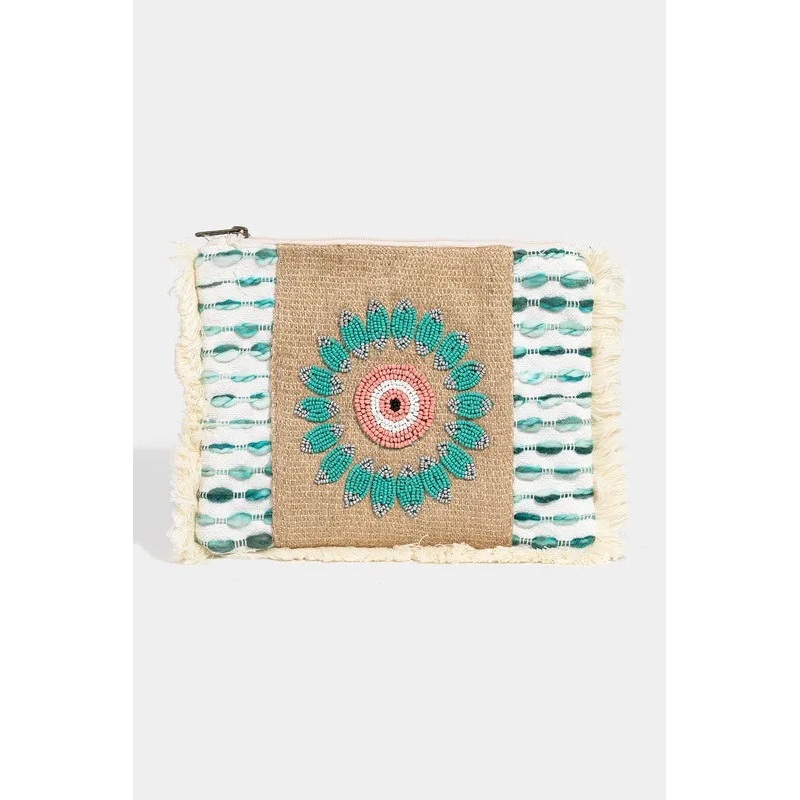 Evil Eye Fringe Cosmetic Bag