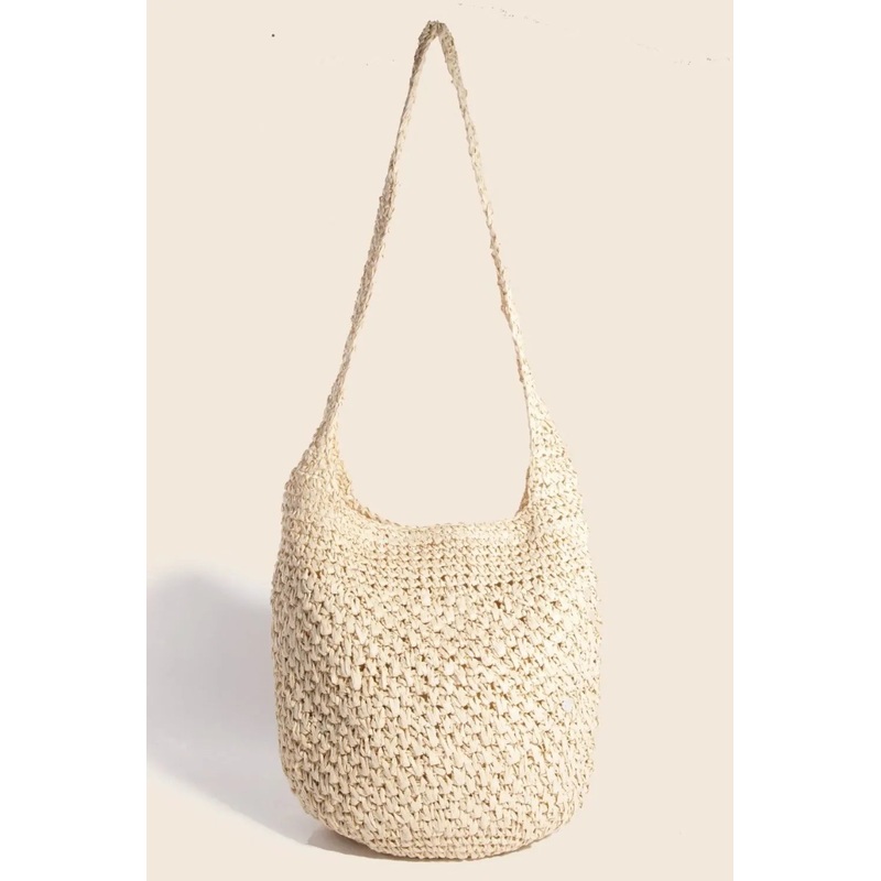 Intricate Braided Hobo Shoulder Bag