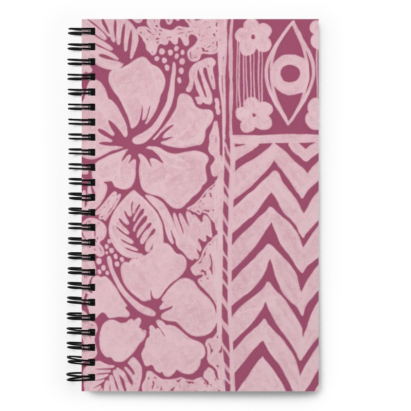 Pink Hibiscus Spiral notebook